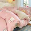 Комплект постельного белья класса А из 100% чистого хлопка для студенческого общежития, 3 предмета, хлопок материнского и младенческого класса, приятный к коже, с мелким цветочным рисунком, комплект из 4 предметов