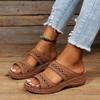 2025 Women Summer Sandals Casual Comfortable Round Head Open Toe Wedges Slippers Fashion Slip On Slides for Women