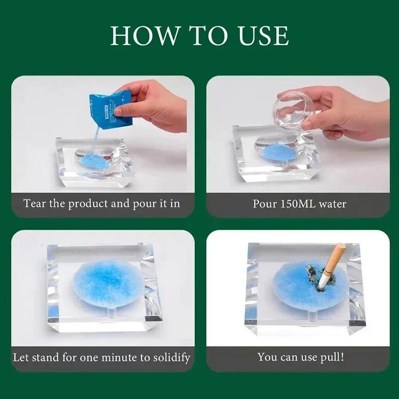 Набор пепельница с устранением дыма для дома Освежитель воздуха Нейтрализатор запаха дыма Ароматная влагопоглощающая пепельница Свежий воздух Чистые пепельницы