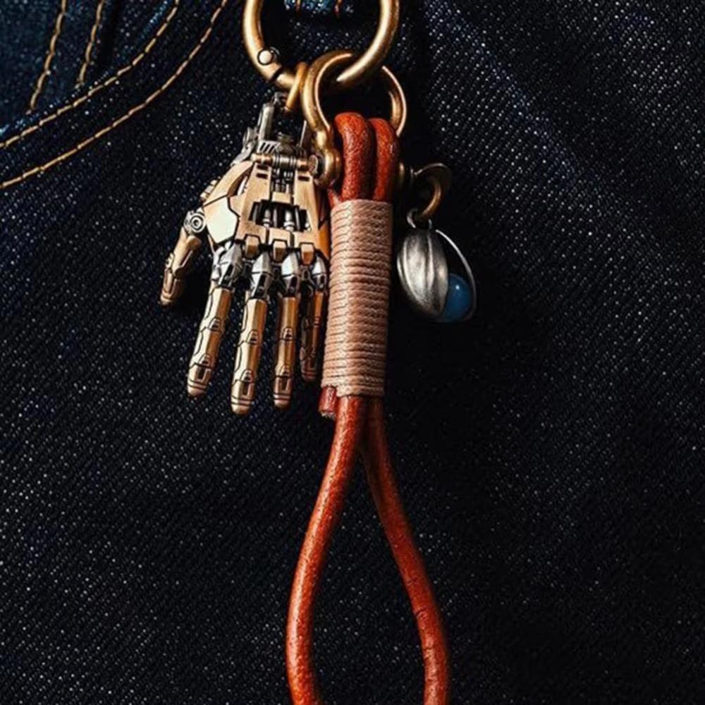 Portable Mechanical Bionic Hand Pendant Jewelry Accessories Steampunk Mechanical Hands Necklace