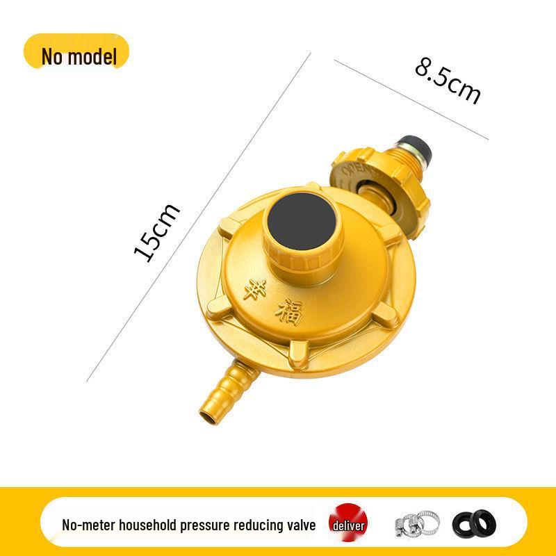 Universal LPG Low Pressure Gas Valve with Gauge for Water Heaters and Stoves