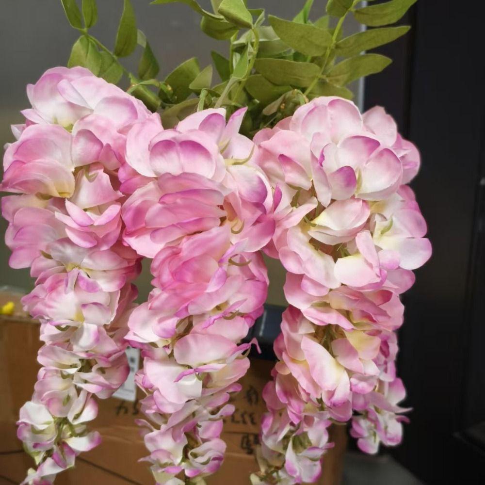 Реалистичная Солнечная Лампа-Цветок Глицинии Креативная Ландшафтная Газонная Лампа Имитация Цветочных Ламп Дом