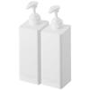 Магнитный дозатор Jitsugyo Tower для шампуня, кондиционера, плавающего хранения, многоразовая бутылка, белый цвет 1532 1534 [Набор 2]