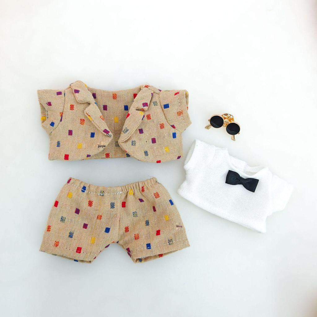 Подвеска Labubu Одежда виниловая сидячая вечеринка досуг модный костюм комплект