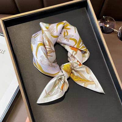 1PCS70 Square Scarf Versatile Small Strip Silk Scarf Professional Women's Fashion Decoration Scarf Hair Strap Tie Hair Tie