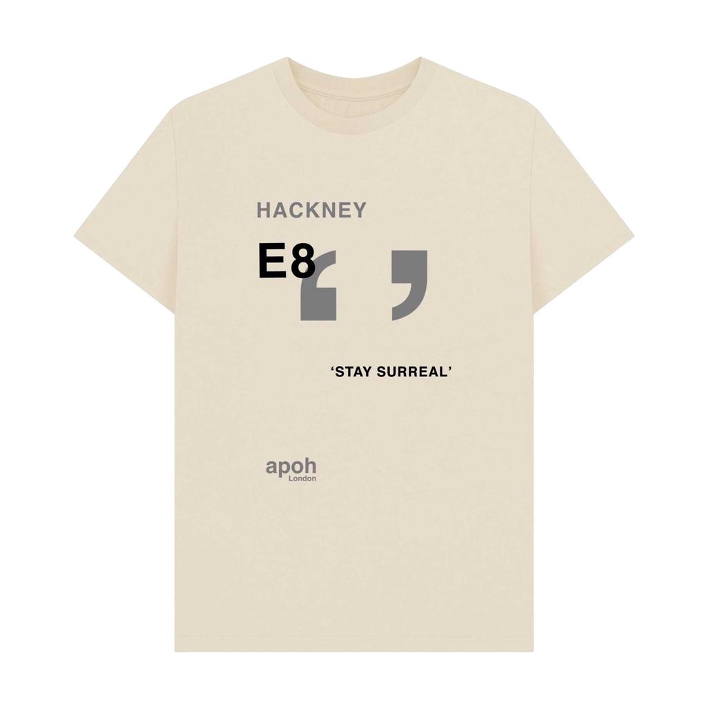 Apoh Unisex Adult Surreal Hackney Slogan T-Shirt