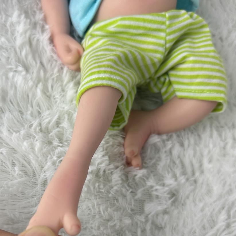 BZDOLL 30 см, реалистичная цельная силиконовая кукла для новорожденных, спящая кукла для мальчиков, настоящее прикосновение, милый подарок на день рождения для новорожденных Bebe