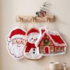 Cartoon Xmas Hanging Hand Towel Creative Cleaning Hand Cloth  Christmas Decor