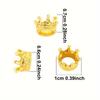 36Pcs Mini Vintage Alloy Crown Figurines - DIY Decor Ornaments | For Architectural Models, Home Decor, Handicrafts, ZSY