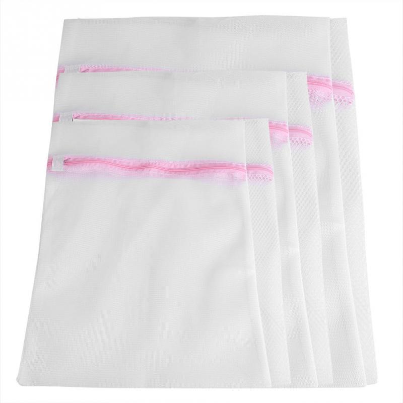 Zipped Mesh Clothes Socks Bra Underwear Lingerie Washing Bag Laundry Machine