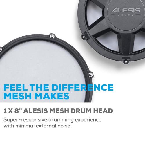 Alesis Nitro Max Kit Электронная ударная установка Пакет расширения: Сетчатые томы, 10-дюймовые тарелки с функцией приглушения и соединительные кабели