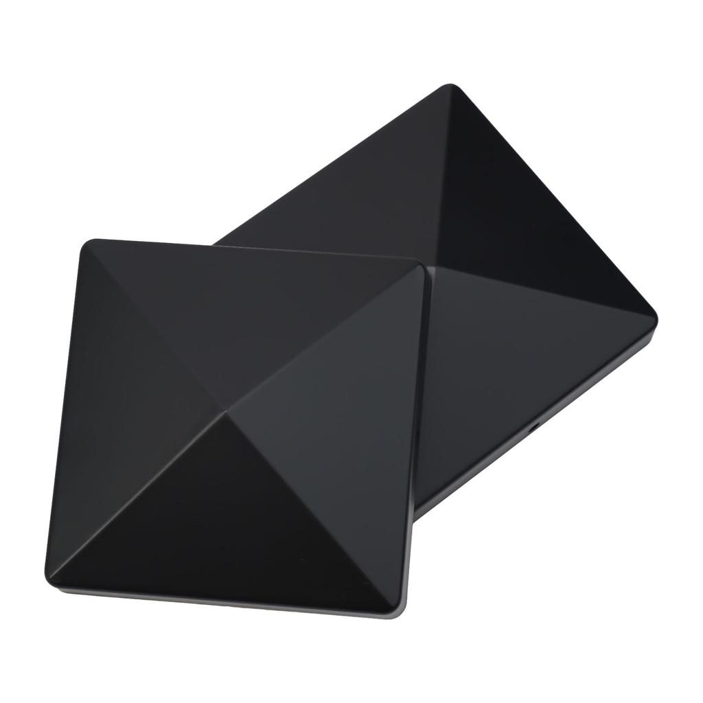 1/4pc 4 Inch Hard Plastic Fence Post Cap Protection Cap For Outdoor Wooden Fence Garden No Need For Additional Drilling