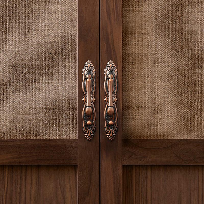 Античная сине-красная бронзовая европейская классическая кухонная мебельная ручка-кольцо