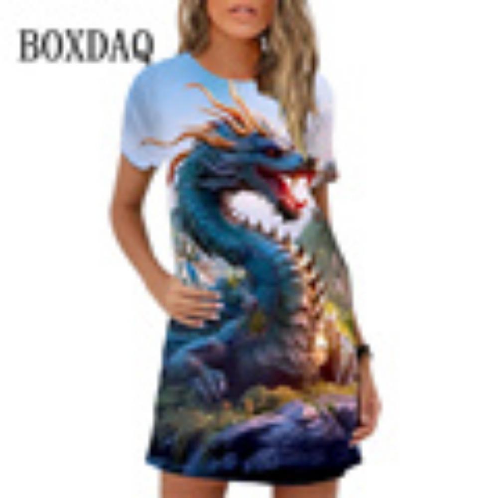 Милое женское повседневное мини-платье с рисунком животных из мультфильмов, с короткими рукавами, с собакой и кошкой, летнее новое женское платье-жилет