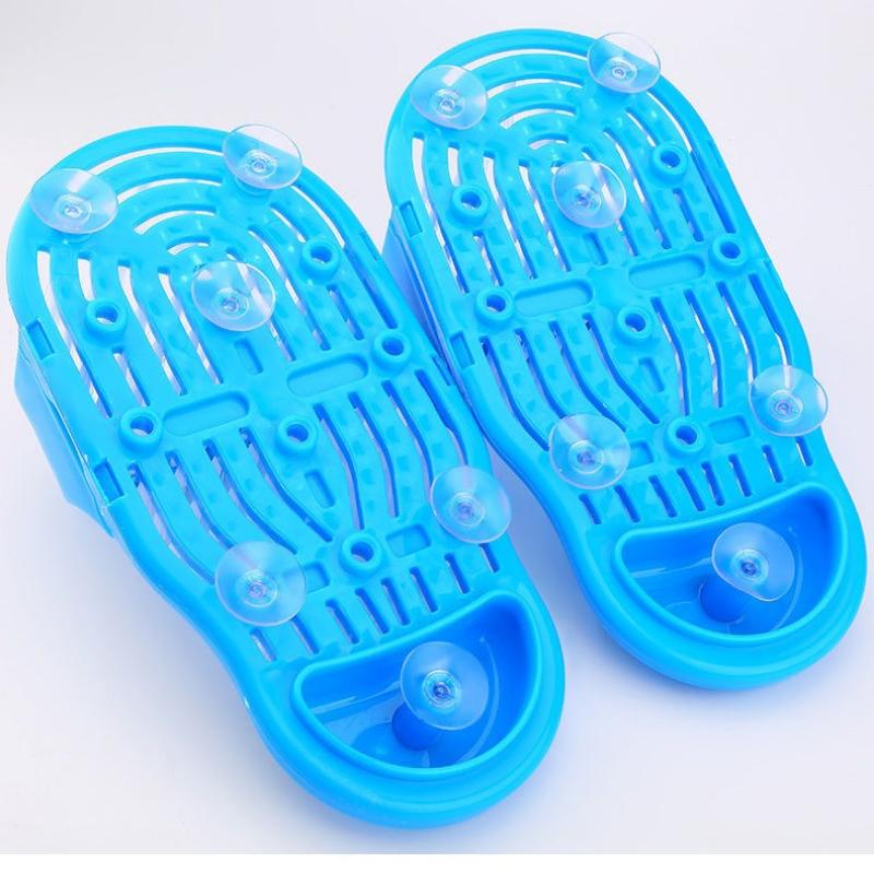 1PCS Shower Foot Scrubber Massager Cleaner Spa Exfoliating Washer Wash Foot Repair Slippers Bathroom Foot Brushes Remove Dead Skin