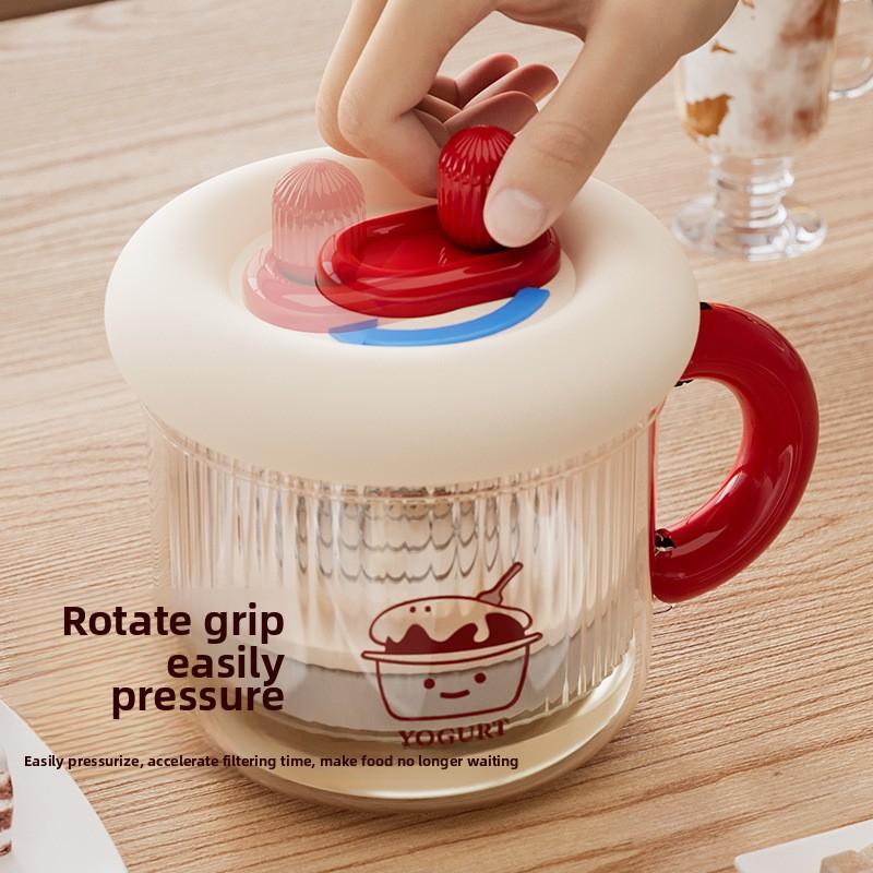 Фильтр для греческого йогурта самоохлаждаемый экстрактор сепаратор сухой сыворотки фильтрующая сетка йогуртница чаша для йогурта фильтр
