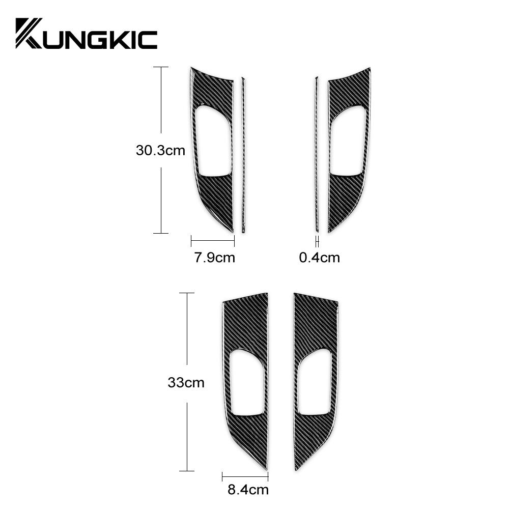 Carbon Fiber Style Interior Sticker Trim for Subaru Impreza 2009 2010 2011 Door Handle Area
