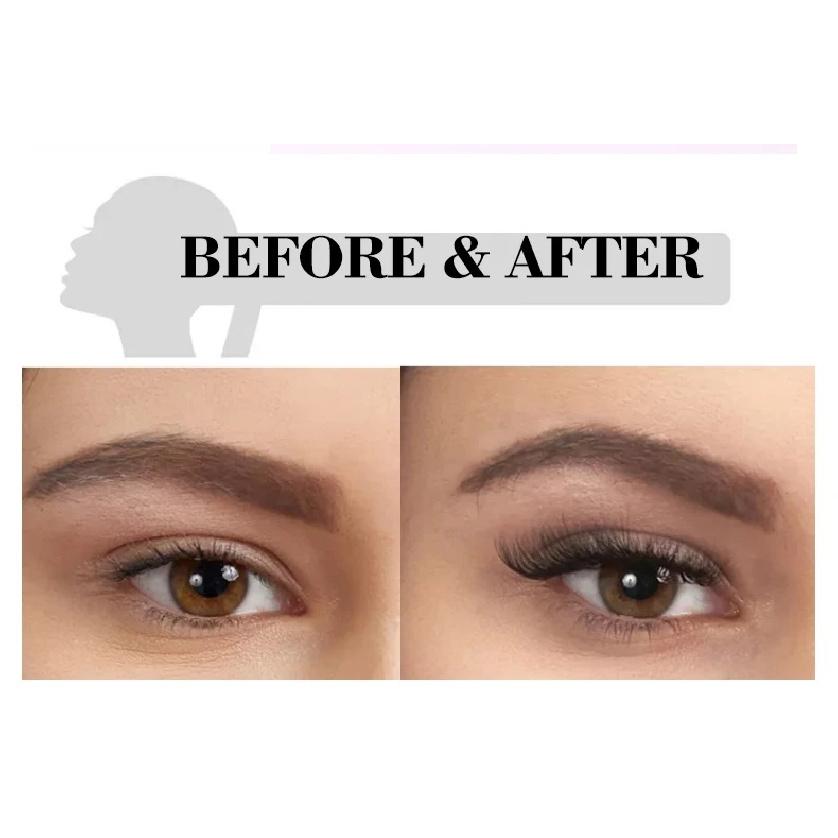 16Rows Classic Individual Eyelash Extension Lashes Matte Black Professional Soft Natural