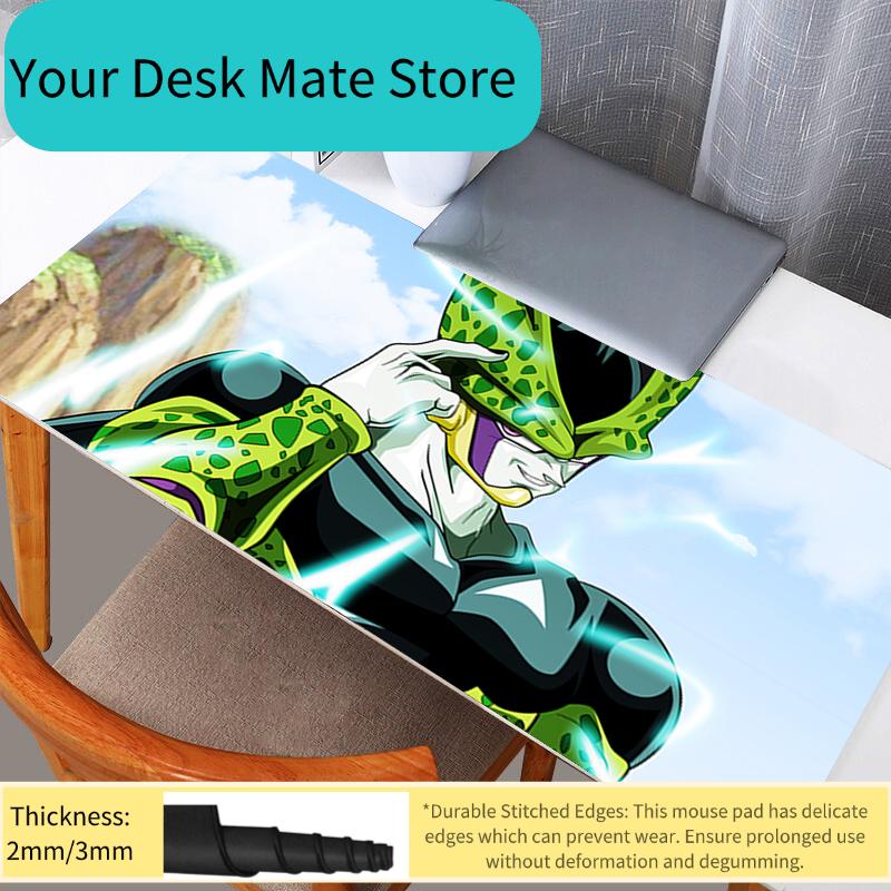 DBZ Dragon Ball Cell Mouse Pad Large PC Computer Gamer Kawaii Gaming Accessories Mousepad Keyboard Desk Mat Carpet Table