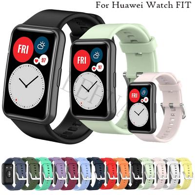 Силиконовый ремешок для часов Huawei Watch Fit SmartWatch Band Аксессуары для Huawei Fit Браслет с инструментом