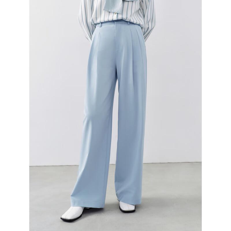 PEACEBIRD Women's Casual Straight Wide-Leg Pants