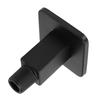 Straight Shower Arm 8.5cm Black Stainless Steel Ceiling Mount   Shower Extender for Shower Head