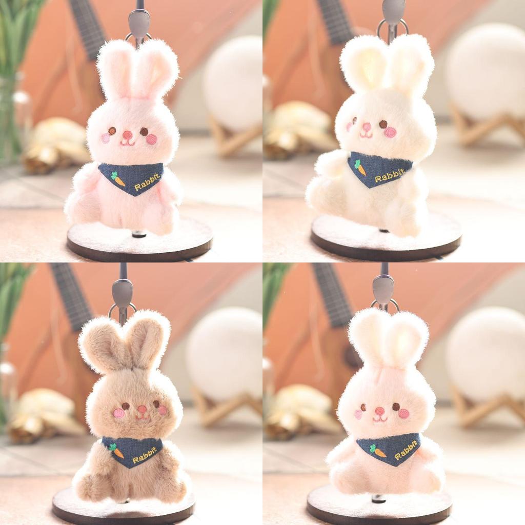 Cute Bunny Plush Keychain With Pp Cotton Filling For Kids And Teens