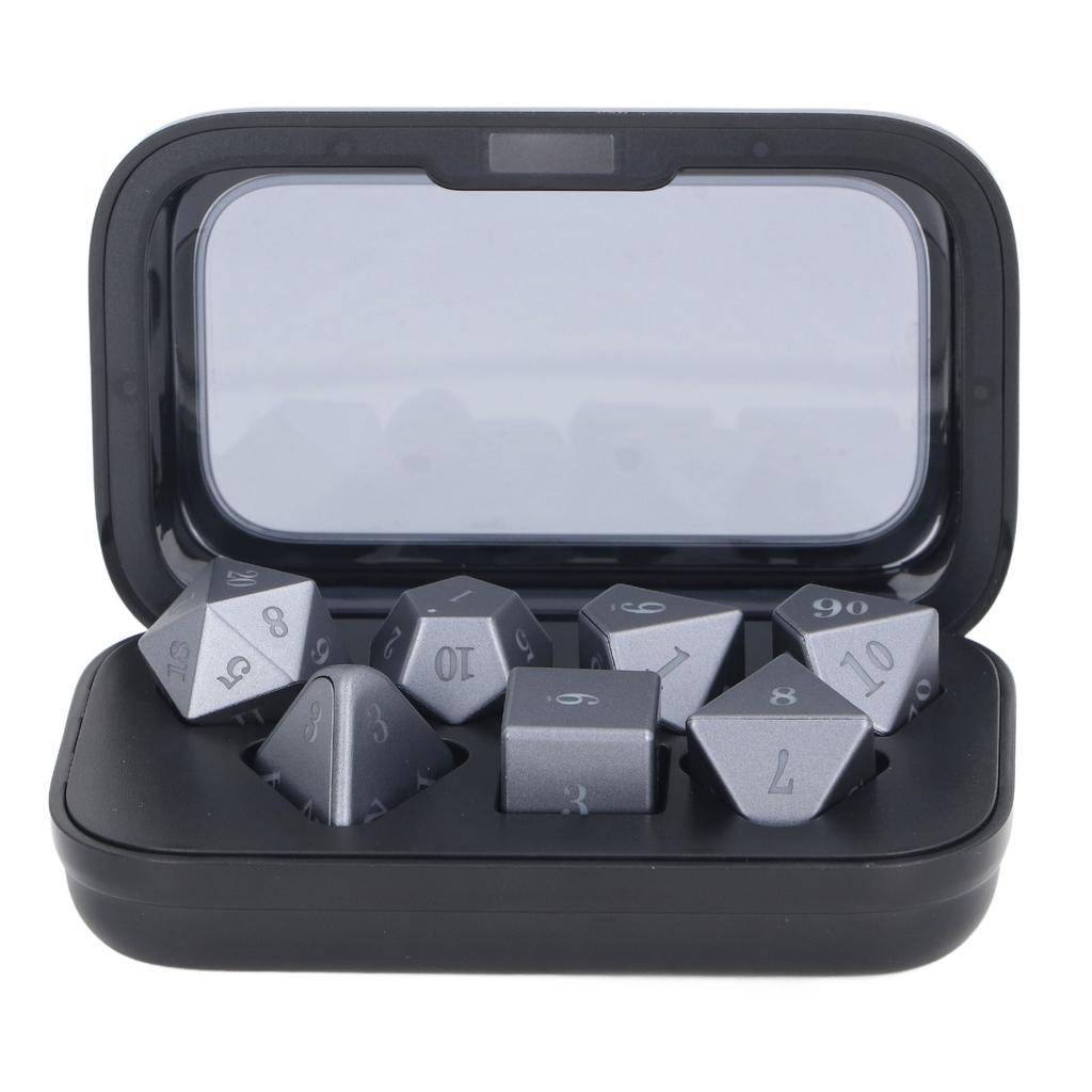 Набор из 7 светодиодных игральных костей красного, синего, желтого и зеленого цвета, светящиеся электронные светящиеся игральные кости для вечеринки в баре KTV