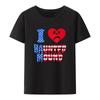 Sematary I Love Haunted Mound Popular Trend Heart Shape T Shirt Men Short Sleeve Graphic Tees Halloween Casual Shirt Tops