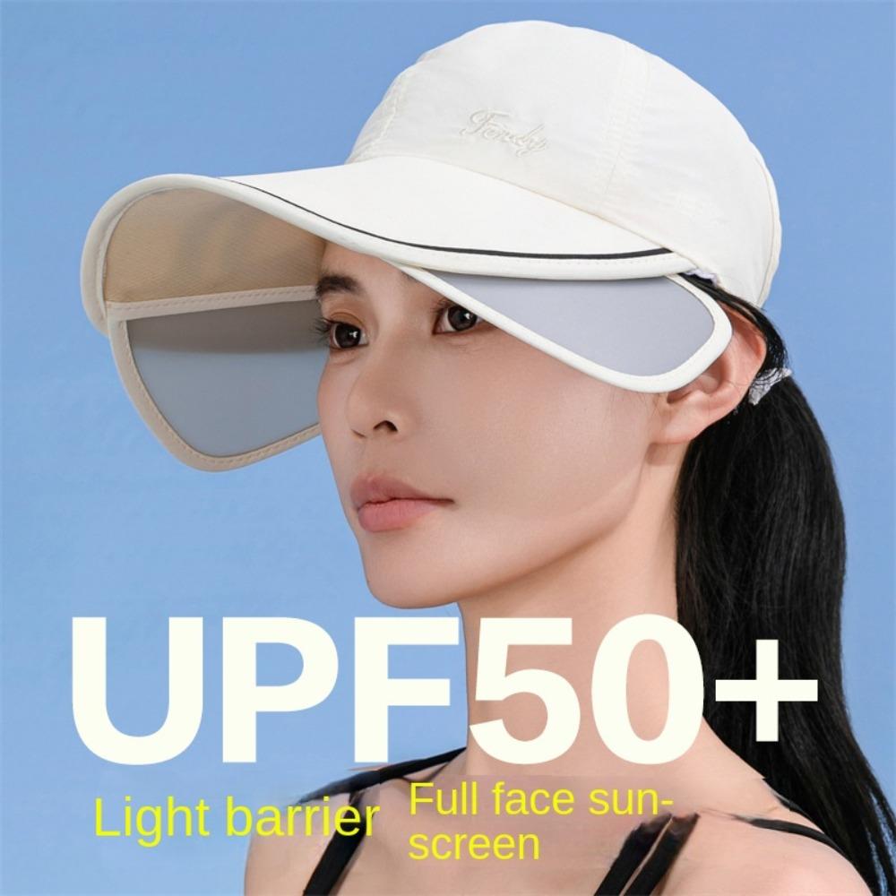 UV Protection Sunscreen Baseball Hat Quick Dry Sunscreen Hat Shade Cap Retractable Sun Hat  Sport