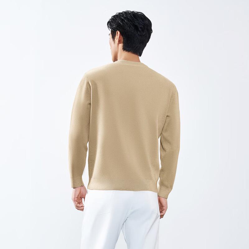SEVEN Men's Business Casual Wool-Blend Crewneck Sweater