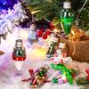 10Pcs Christmas Clear Plastic Bulb Shape Ornaments Fillable DIY Light Ornaments Fillable Candy DIY Craft Tree Decor