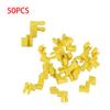 1 Set / 50 Pcs Nylon Door Lock Rod Clips Retainer For Replace 6929312040 Yellow