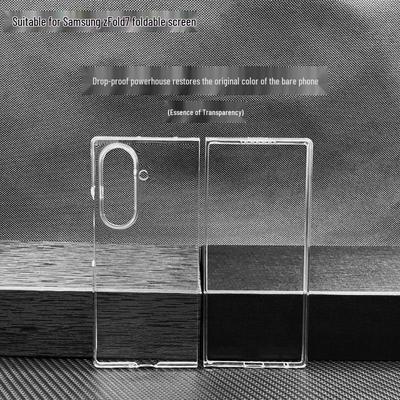 Прозрачный жесткий чехол из поликарбоната для Samsung ZFold7/ZFold6 - Высокочеткий, противоударный, для защиты складного экрана