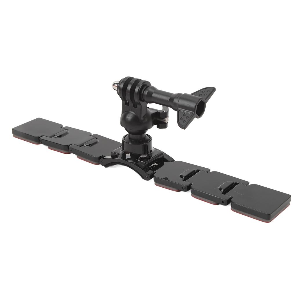 Крепление на подбородок для мотоциклетного шлема для экшн-камеры, 3 секции, съемное, двусторонний скотч, вращение на 360 градусов