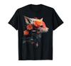 Fox Art Animal Lovers Motif Animals T-Shirt