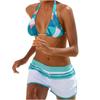 Women Padded Tankini Set Sporty With Shorts Bikini Swimsuit Swimwear Bathing