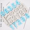 Number 0-9 Silicone Mold Fondant Cake Decorating Tools Baking Decoration DIY Chocolate Mold