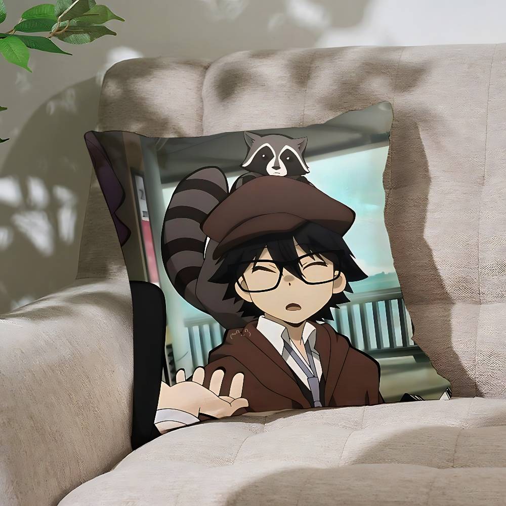 Anime BBungo StrayDogsS Cute Customizable Square Pillowcases Stylish And Soft Perfect For Beds Cars And Sofas