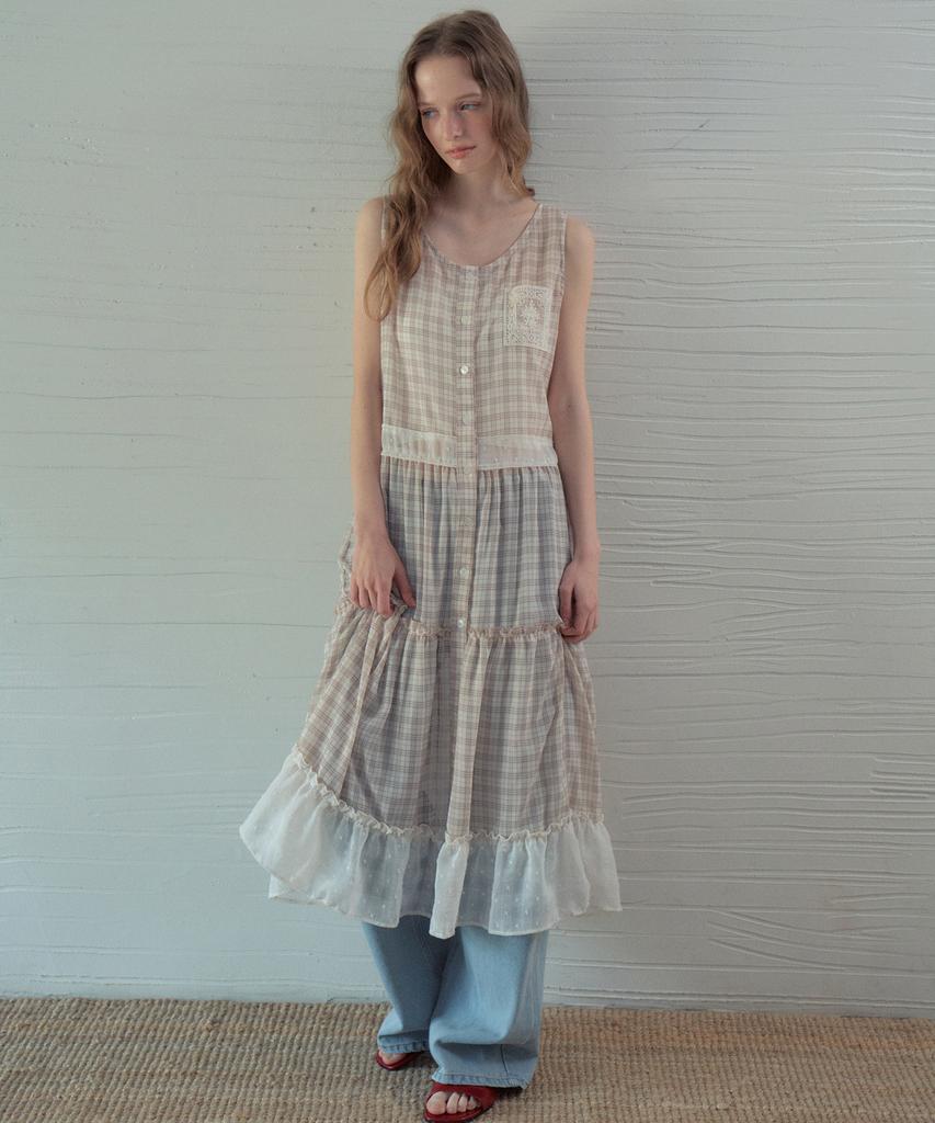 Aueonoseuteljia Vintage Mix Layered Cancan Dress_Ivory(Ob6Op03)