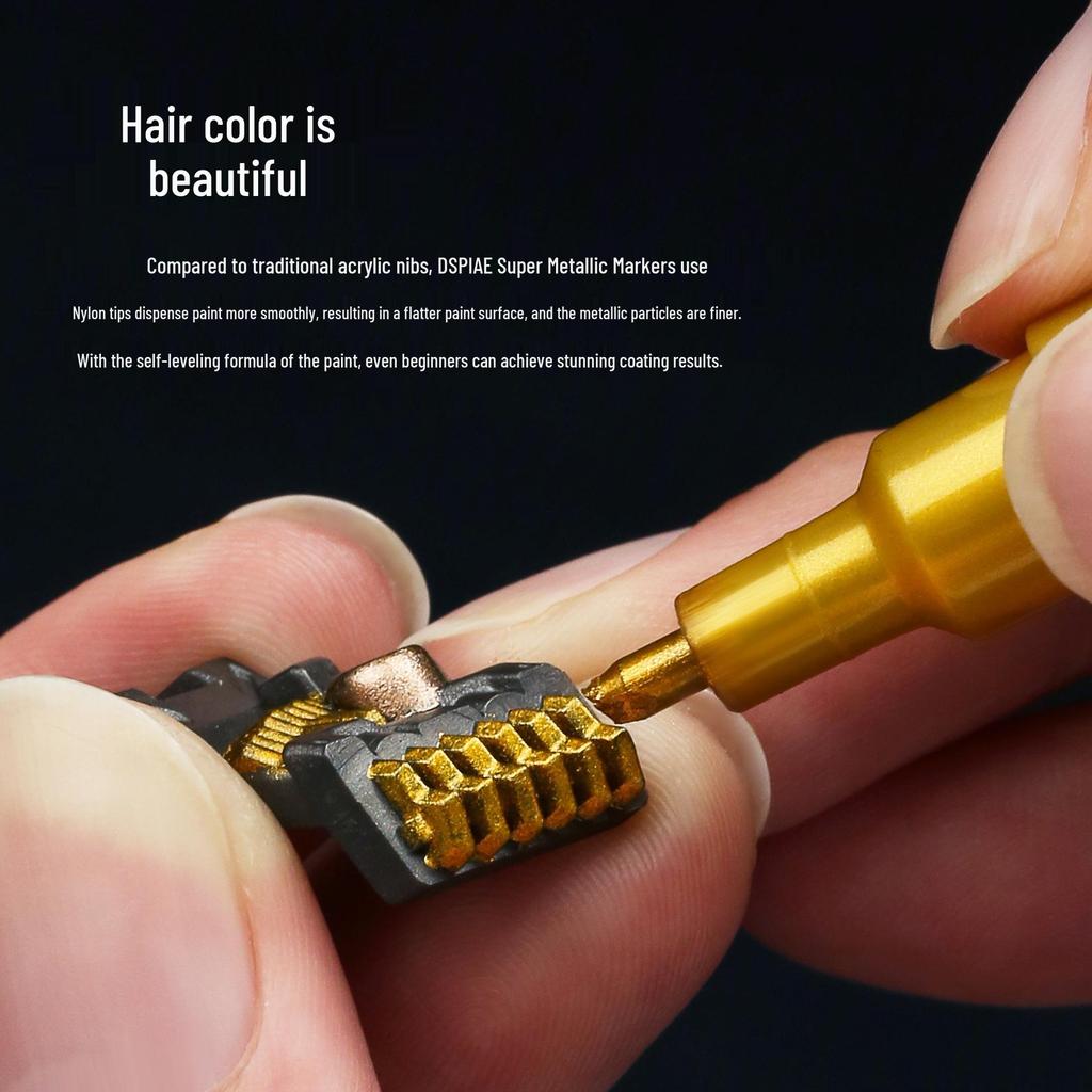 Super Metallic Markers MKA01-12 for Model and Mecha Figure Touch-up