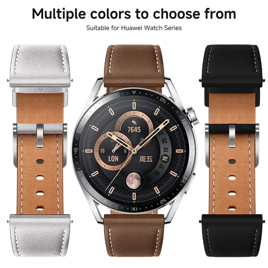 22 мм 20 мм Премиальный кожаный ремешок для HUAWEI WATCH GT 5 46 мм 5Pro GT 3 GT2 Pro 46 мм Ремешок Замена ремешка на запястье