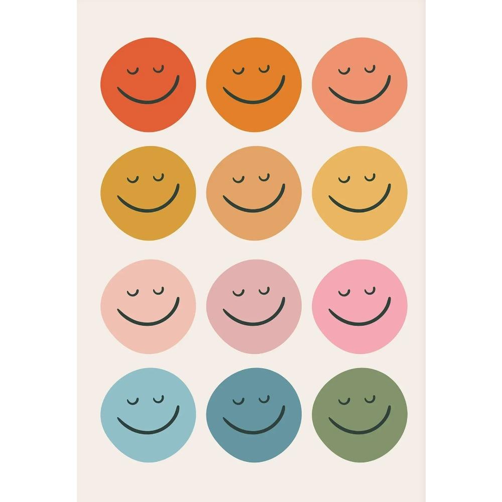 1pc Frameless Children Reading Colorful Posters Cute Toddler Classroom Modern Printing Canvas Painting Wall Family Room Decor