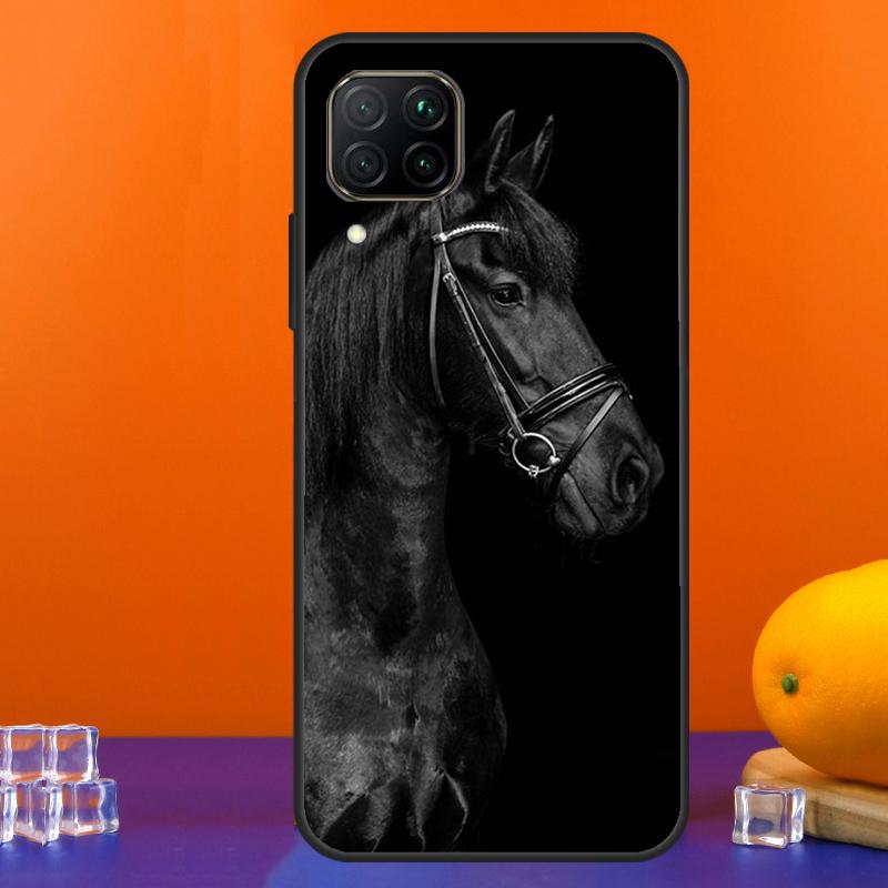 Черно-белый конь Для Huawei Nova 9 10 SE 5T 12i 12s 11i Y91 Y90 Y60 Y70 Y72 Y61 P60 Pro P20 P40 P30 Lite Чехол