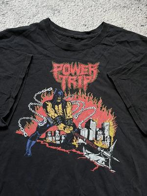 Винтажная футболка группы Power Trip Классическая Мужская Женская SN029 Унисекс Футболка