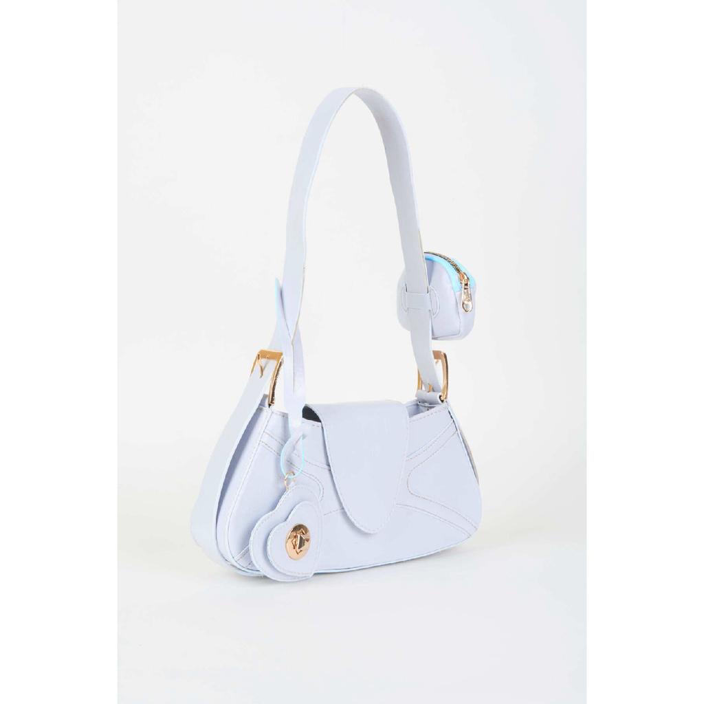 Женский бордовый кошелек-багет из искусственной кожи с застежкой на руку и сумка через плечо