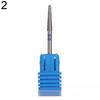 Nail Art Drill Bit Dead Skin Removal Cylinder Ball Needle Head Manicure Tool