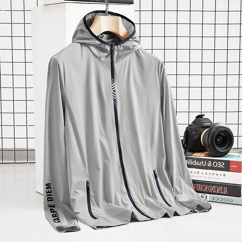 Men's and Women's Summer Skin Clothing Ultra-thin Breathable Sunscreen Clothing Outdoor Beach Cycling Windproof Jacket Women