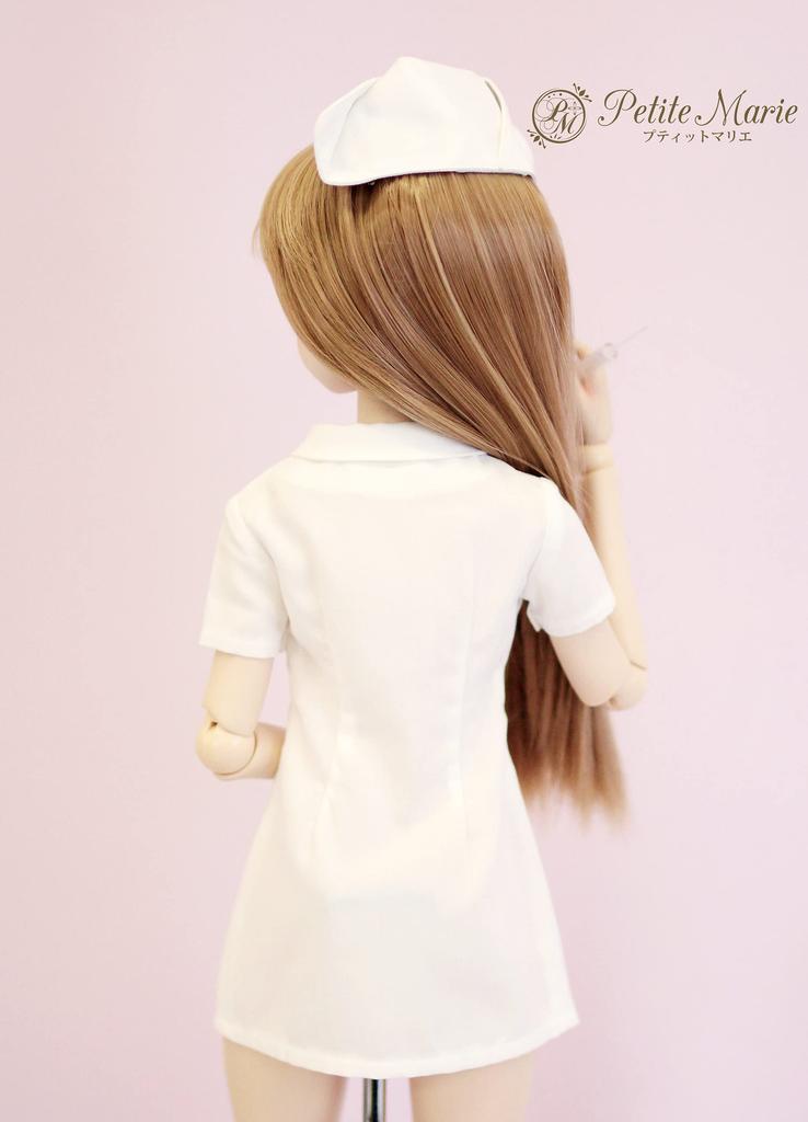 DD SD совместимая медсестра одежда медсестры платье медсестры ангел в белом халате белый чисто белый 60 см кукла BJD одежда для куклы [Petite Marie] 1/3 [Petite Marie]