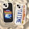 Чехол для телефона «Назад в будущее» для iPhone 16 15 14 13 12 11 Pro Max Plus Кожаный чехол